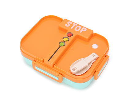 Kids Lunch Box – Stainless Steel Insulated Tiffin for School, BPA-Free | PU Insulated, Leak-Proof, Food Grade| 600ml