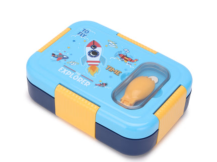 Premium Kids Lunch Box – Stainless Steel Insulated Tiffin for School, BPA-Free | PU Insulated, Leak-Proof, Food Grade| 800ml|Food does not mix, keep meal mess free