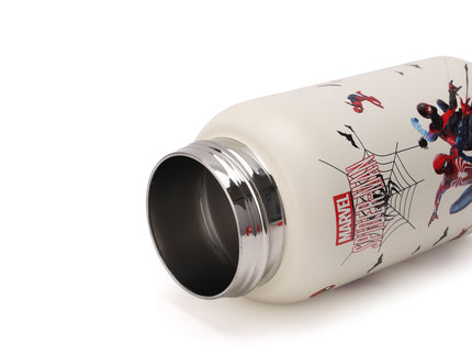 Marvels Spider-Man Double-Walled Stainless Steel Insulated Water Bottle 500 ml| Leakproof |BPA Free| Up to 24Hrs Hot&Cold| Girls & Boys | School, Picnic,Travel