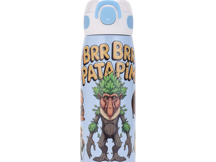 Brainrot Themed Stainless Steel Insulated Water Bottle 620 ml| Leakproof |BPA Free| Up to 12Hrs Hot&Cold| Girls & Boys | School, Picnic,Travel