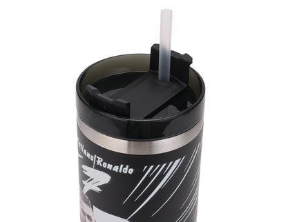 Premium Insulated stainless steel Football Legends Tumbler with Lid and Straws|Messi|Ronaldo|Lamine|Kylian900ml |Hot and Cold|100% Leakproof Tumbler,Travel Sipper for Hot and Cold Drinks, Coffee, Water, Iced Tea or Smoothie, Travel, Multi Colour