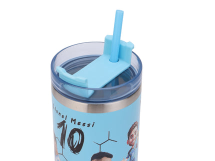 Premium Insulated stainless steel Football Legends Tumbler with Lid and Straws|Messi|Ronaldo|Lamine|Kylian900ml |Hot and Cold|100% Leakproof Tumbler,Travel Sipper for Hot and Cold Drinks, Coffee, Water, Iced Tea or Smoothie, Travel, Multi Colour