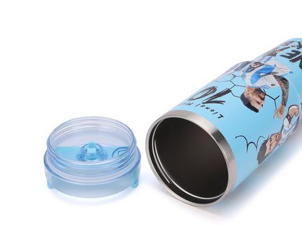 Premium Insulated stainless steel Football Legends Tumbler with Lid and Straws|Messi|Ronaldo|Lamine|Kylian900ml |Hot and Cold|100% Leakproof Tumbler,Travel Sipper for Hot and Cold Drinks, Coffee, Water, Iced Tea or Smoothie, Travel, Multi Colour