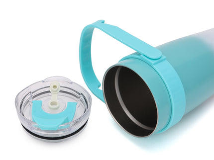 Tumbler with Top Handle and Phone Holder,1200ml Double Wall Vacuum Insulated Tumbler with Flip Straw,Insulated Stainless Steel Leak Proof Spill Proof Water Tumbler for Men and Women Cup ,Water, ice tea ,Travel, Sports , car Coffee Mug (Pink,1 pack)