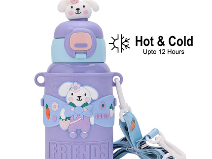 Kids Water Bottle Stainless Steel Keeps Drinks Cool or hot for an Extra Long time- Water Bottle for School -  Sipper Water Bottle for Kids - Waterbottle for Girls and Boys| Stainless Steel 316