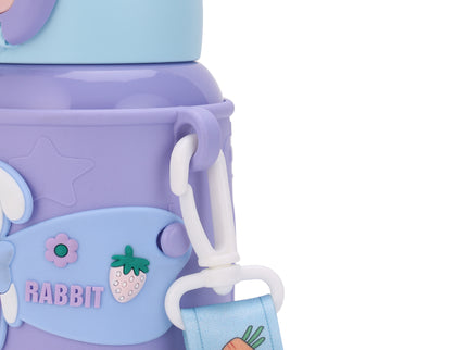 Kids Water Bottle Stainless Steel Keeps Drinks Cool or hot for an Extra Long time- Water Bottle for School -  Sipper Water Bottle for Kids - Waterbottle for Girls and Boys| Stainless Steel 316