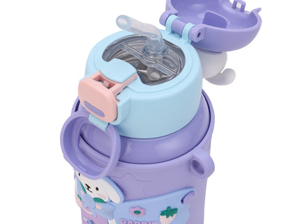 Kids Water Bottle Stainless Steel Keeps Drinks Cool or hot for an Extra Long time- Water Bottle for School -  Sipper Water Bottle for Kids - Waterbottle for Girls and Boys| Stainless Steel 316