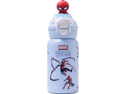 Marvels Spider-Man Double-Walled Stainless Steel Insulated Water Bottle 500 ml| Leakproof |BPA Free| Up to 24Hrs Hot&Cold| Girls & Boys | School, Picnic,Travel