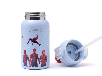 Marvels Spider-Man Double-Walled Stainless Steel Insulated Water Bottle 500 ml| Leakproof |BPA Free| Up to 24Hrs Hot&Cold| Girls & Boys | School, Picnic,Travel