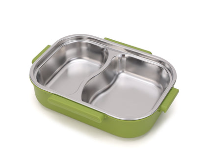 Kids Smart Lunch Box – Stainless Steel Insulated Tiffin for School with Spoon, BPA-Free |Bento Box with Tray & Container | 1120ml + 70ml 