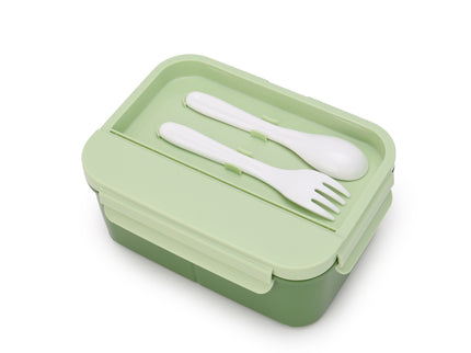 Kids Lunch Boxes 600 ml with 500ml Water Bottle Combo|Lunch Box Combo with Bottle|spoon and fork| Plastic 3 Compartment Leakproof Bento Box for School Picnic Office Boys and Girls - BPA Free - 4-Side Lock