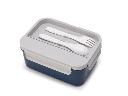 Kids Lunch Boxes 600 ml with 500ml Water Bottle Combo|Lunch Box Combo with Bottle|spoon and fork| Plastic 3 Compartment Leakproof Bento Box for School Picnic Office Boys and Girls - BPA Free - 4-Side Lock