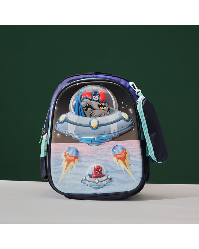 3D School Bag with cartoon Design|KIDS BAG| Water Resistant |14 Inch|Boys&Girls School Bag Blue color