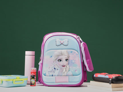 Barbie girl Pink 3D School Bag with cartoon Design|KIDS BAG| Water Resistant |14 Inch|Boys&Girls School Bag, Pink color