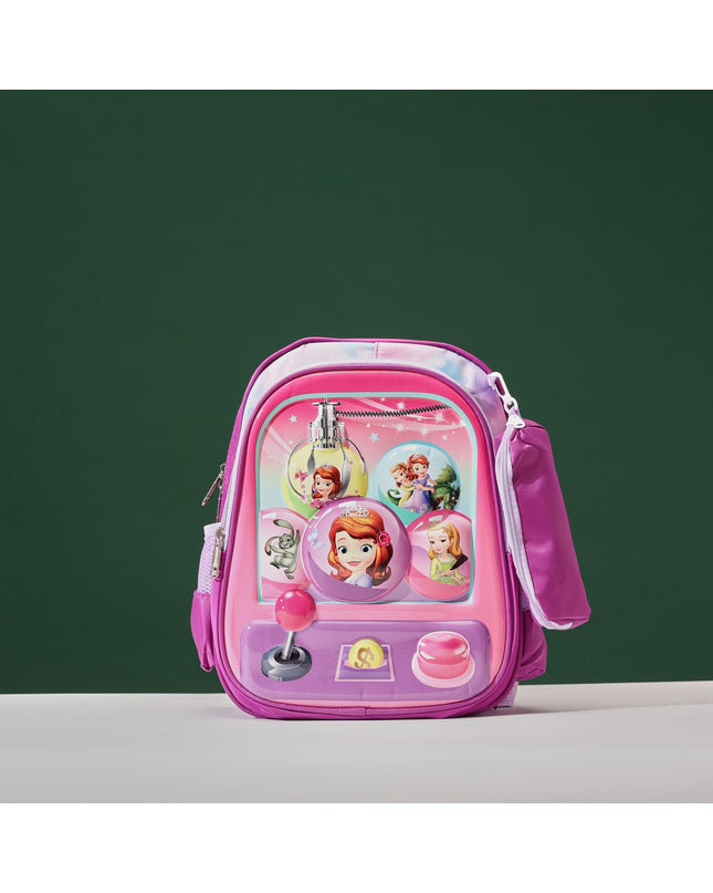 Pink 3D School Bag with cartoon Design|KIDS BAG| Water Resistant |14 Inch|Boys&Girls School Bag, Pink color