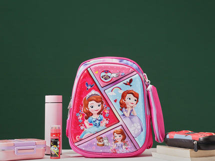 MultiDesign Pink 3D School Bag with cartoon Design|KIDS BAG| Water Resistant |14 Inch|Boys&Girls School Bag, Pink color (Copy)