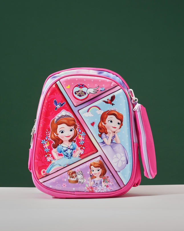 MultiDesign Pink 3D School Bag with cartoon Design|KIDS BAG| Water Resistant |14 Inch|Boys&Girls School Bag, Pink color (Copy)
