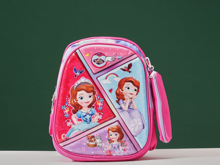 MultiDesign Pink 3D School Bag with cartoon Design|KIDS BAG| Water Resistant |14 Inch|Boys&Girls School Bag, Pink color (Copy)