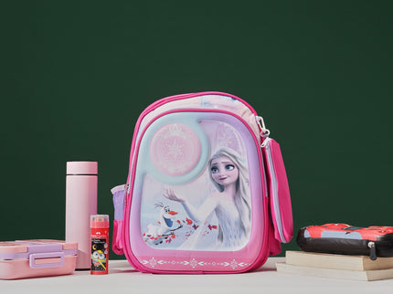 Cute Pink 3D School Bag for girls with cartoon Design|KIDS BAG| Water Resistant |14 Inch|Boys&Girls School Bag, Pink color (Copy)