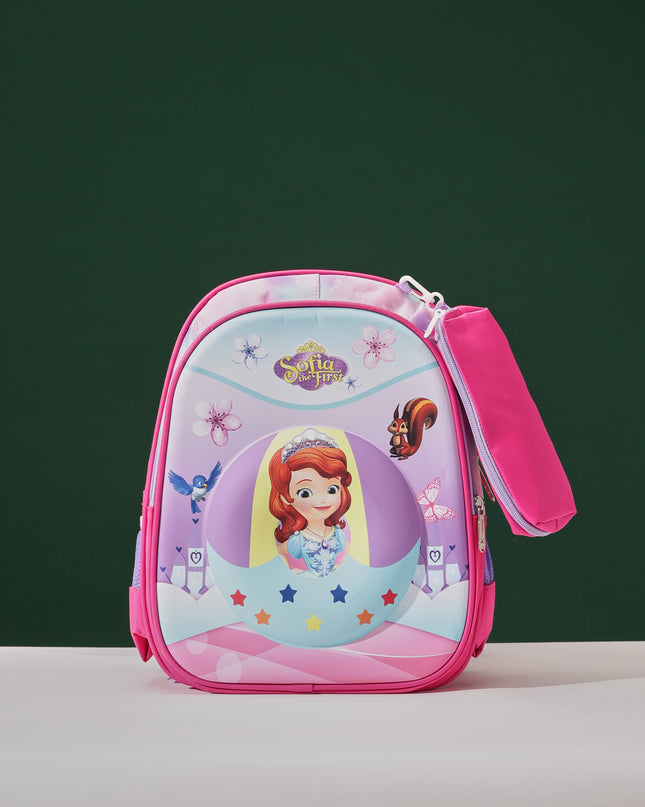 StarGirl Pink 3D School Bag with cartoon Design|KIDS BAG| Water Resistant |14 Inch|Boys&Girls School Bag, Pink color