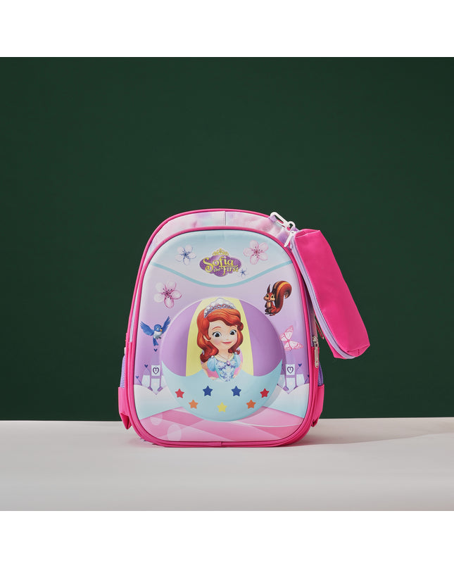 StarGirl Pink 3D School Bag with cartoon Design|KIDS BAG| Water Resistant |14 Inch|Boys&Girls School Bag, Pink color