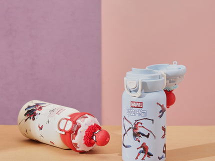 Marvels Spider-Man Double-Walled Stainless Steel Insulated Water Bottle 500 ml| Leakproof |BPA Free| Up to 24Hrs Hot&Cold| Girls & Boys | School, Picnic,Travel