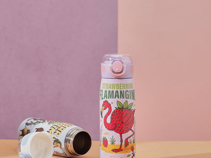 Brainrot Themed Stainless Steel Insulated Water Bottle 620 ml| Leakproof |BPA Free| Up to 12Hrs Hot&Cold| Girls & Boys | School, Picnic,Travel