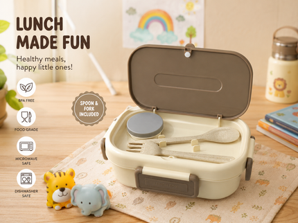 Healthy Lunch Box for kids – Stainless Steel Insulated Tiffin for School,travel|BPA-Free, PU Insulated, Leak-Proof, Food Grade