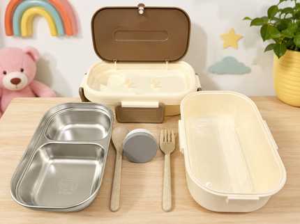 Healthy Lunch Box for kids – Stainless Steel Insulated Tiffin for School,travel|BPA-Free, PU Insulated, Leak-Proof, Food Grade