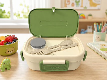 Healthy Lunch Box for kids – Stainless Steel Insulated Tiffin for School,travel|BPA-Free, PU Insulated, Leak-Proof, Food Grade