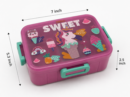 Cute Lion King/Dino/Unicorn Lunch Box for kids – Stainless Steel Insulated Tiffin for School,travel|BPA-Free, PU Insulated, Leak-Proof, Food Grade