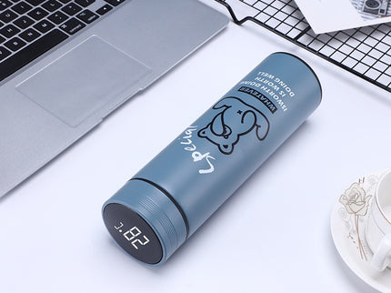 Smart Design LED Display Temperature Hot & Cold upto 12 hours Bottle|500ml Vacuum Insulated Stainless Steel Flask with Touch Screen | Leakproof Travel Water Bottle | BPA-Free Thermos for Kids, Fitness, Sports