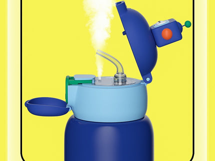 Kids Water Bottle Stainless Steel Keeps Drinks Cool or hot for an Extra Long time- Water Bottle for School -  Sipper Water Bottle for Kids - Waterbottle for Girls and Boys| Stainless Steel 316