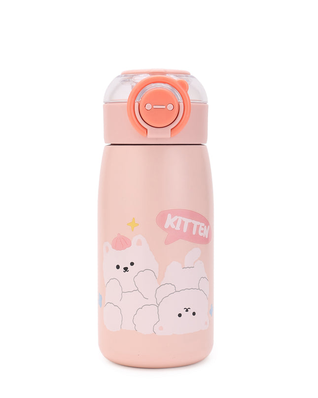 Double-Walled Stainless Steel Insulated Water Bottle 470 ml| Leakproof |BPA Free| Up to 24Hrs Hot&Cold| Girls & Boys | School, Picnic,Travel