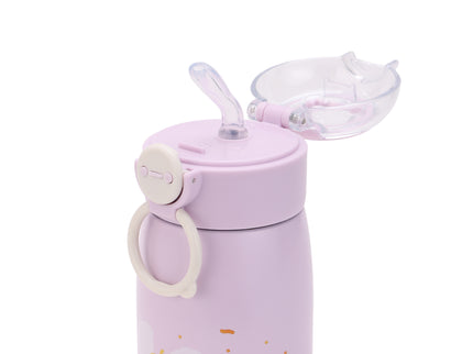 Double-Walled Stainless Steel Insulated Water Bottle 470 ml| Leakproof |BPA Free| Up to 24Hrs Hot&Cold| Girls & Boys | School, Picnic,Travel