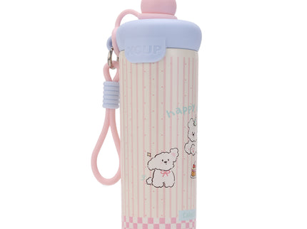 Round cap Smart Design Double-Walled Stainless Steel Insulated Water Bottle 650 ml| Leakproof |BPA Free| Up to 12Hrs Hot&Cold| Girls & Boys | School, Picnic,Travel