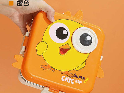 Kids Lunch Box – Stainless Steel Insulated Tiffin for School with Spoon, BPA-Free | Leak-Resistant Bento Box with Tray & Container | 1120ml + 70ml