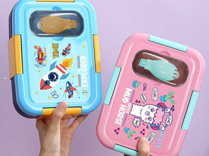 Premium Kids Lunch Box – Stainless Steel Insulated Tiffin for School, BPA-Free | PU Insulated, Leak-Proof, Food Grade| 800ml|Food does not mix, keep meal mess free