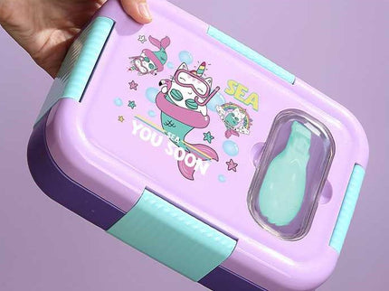 Premium Kids Lunch Box – Stainless Steel Insulated Tiffin for School, BPA-Free | PU Insulated, Leak-Proof, Food Grade| 800ml|Food does not mix, keep meal mess free