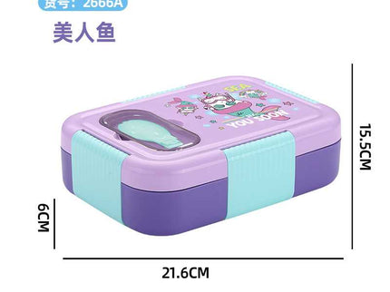 Premium Kids Lunch Box – Stainless Steel Insulated Tiffin for School, BPA-Free | PU Insulated, Leak-Proof, Food Grade| 800ml|Food does not mix, keep meal mess free