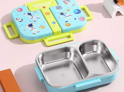 Kids Lunch Box – Stainless Steel Insulated Tiffin for School, BPA-Free | PU Insulated, Leak-Proof, Food Grade| 600ml