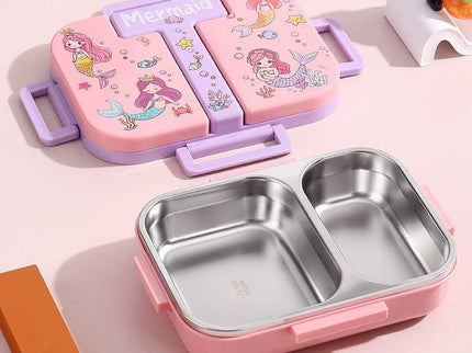 Kids Lunch Box – Stainless Steel Insulated Tiffin for School, BPA-Free | PU Insulated, Leak-Proof, Food Grade| 600ml