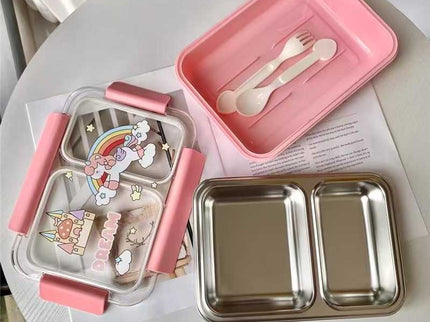 Astronaut Kids Lunch Box – Stainless Steel Insulated Tiffin for School, BPA-Free | PU Insulated, Leak-Proof, Food Grade|Food does not mix