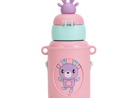 Kids Water Bottle Stainless Steel Keeps Drinks Cool or hot for an Extra Long time- Water Bottle for School -  Sipper Water Bottle for Kids - Waterbottle for Girls and Boys| Stainless Steel 316