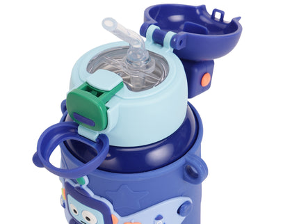 Kids Water Bottle Stainless Steel Keeps Drinks Cool or hot for an Extra Long time- Water Bottle for School -  Sipper Water Bottle for Kids - Waterbottle for Girls and Boys| Stainless Steel 316