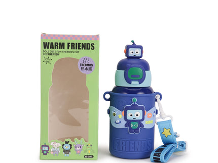 Kids Water Bottle Stainless Steel Keeps Drinks Cool or hot for an Extra Long time- Water Bottle for School -  Sipper Water Bottle for Kids - Waterbottle for Girls and Boys| Stainless Steel 316