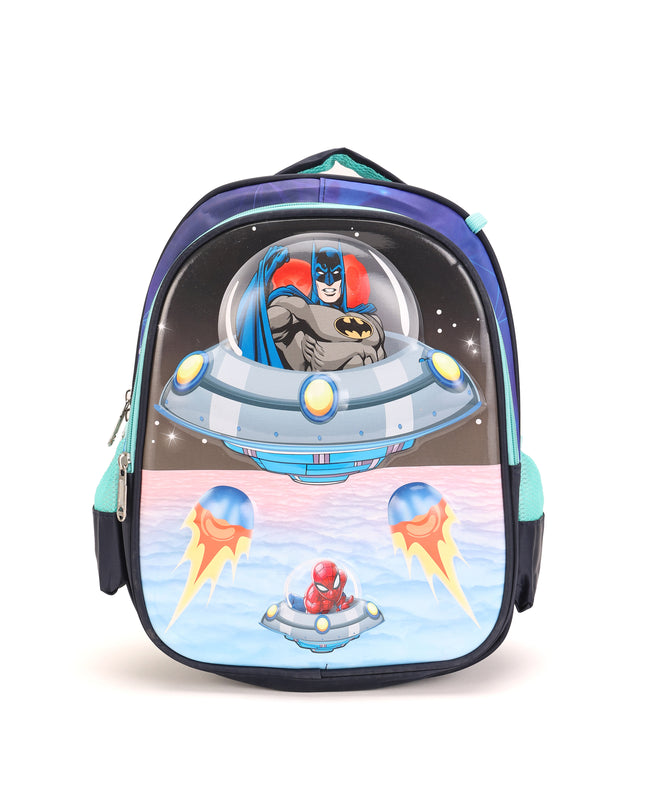 3D School Bag with cartoon Design|KIDS BAG| Water Resistant |14 Inch|Boys&Girls School Bag Blue color