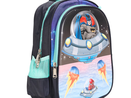 3D School Bag with cartoon Design|KIDS BAG| Water Resistant |14 Inch|Boys&Girls School Bag Blue color