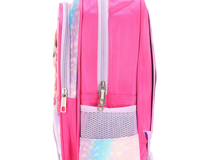 GirlWithGuitar Pink 3D School Bag with cartoon Design|KIDS BAG| Water Resistant |14 Inch|Boys&Girls School Bag, Pink color