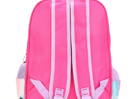 GirlWithGuitar Pink 3D School Bag with cartoon Design|KIDS BAG| Water Resistant |14 Inch|Boys&Girls School Bag, Pink color